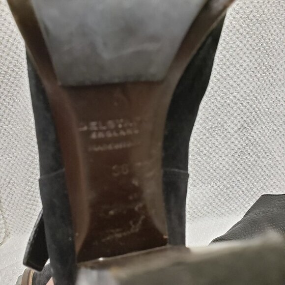 Belstaff Womens Pebbled Leather Suede Black Boots Size 36 / US 6‎ Pre-Owned - Picture 5 of 15